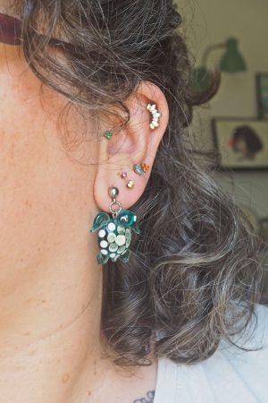 Accueil 1 boucles oreilles philomène verre filage artisanal murano création main été mer océan (5)