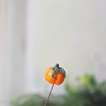 philomène verre murano créatrice artisanal tige bouquet fleurs citrouille automne petit plante (4)